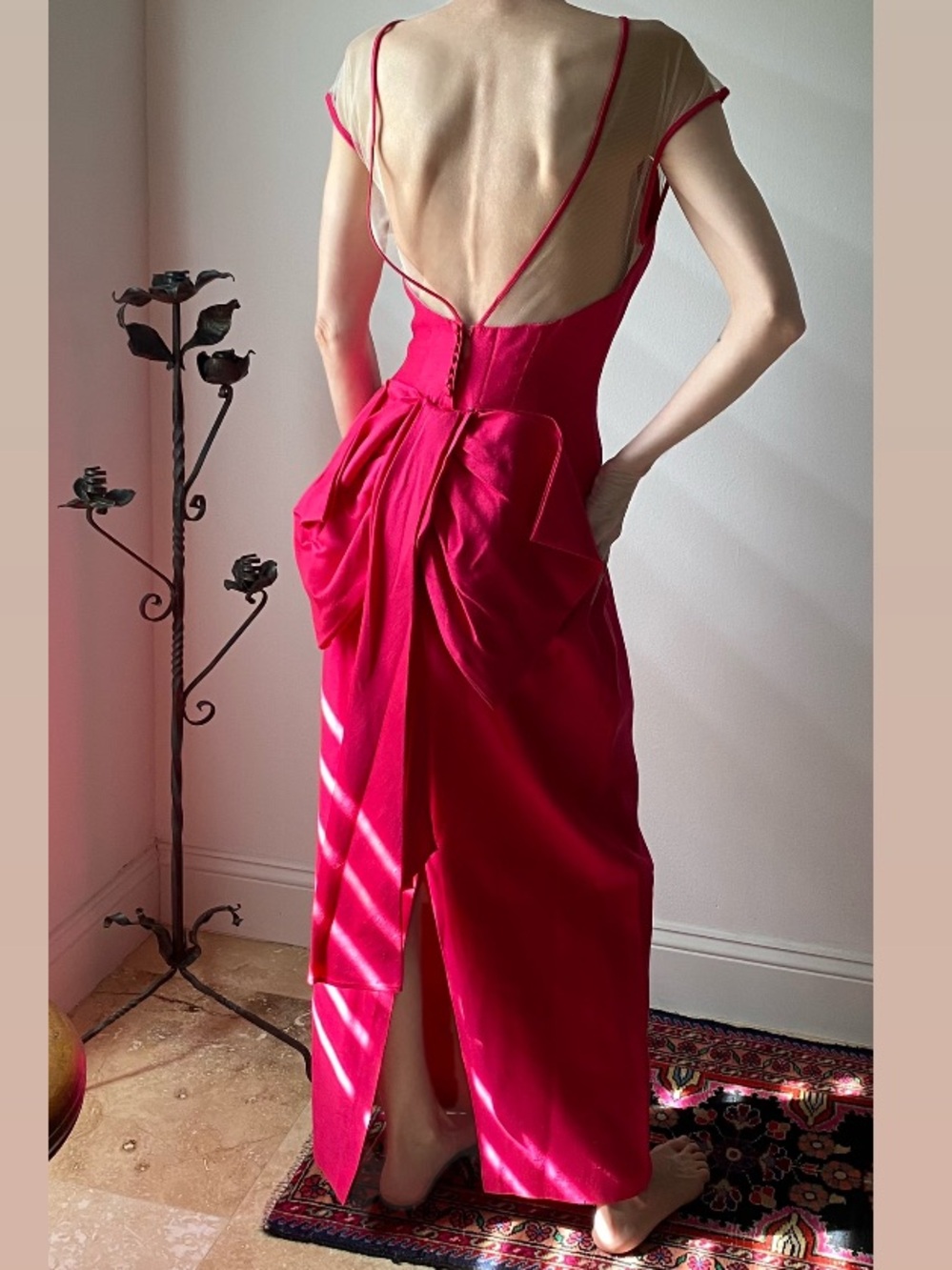 Vintage 80s Marilyn Monroe Old Hollywood Gown by Alfred Angelo Dream Makers S-M